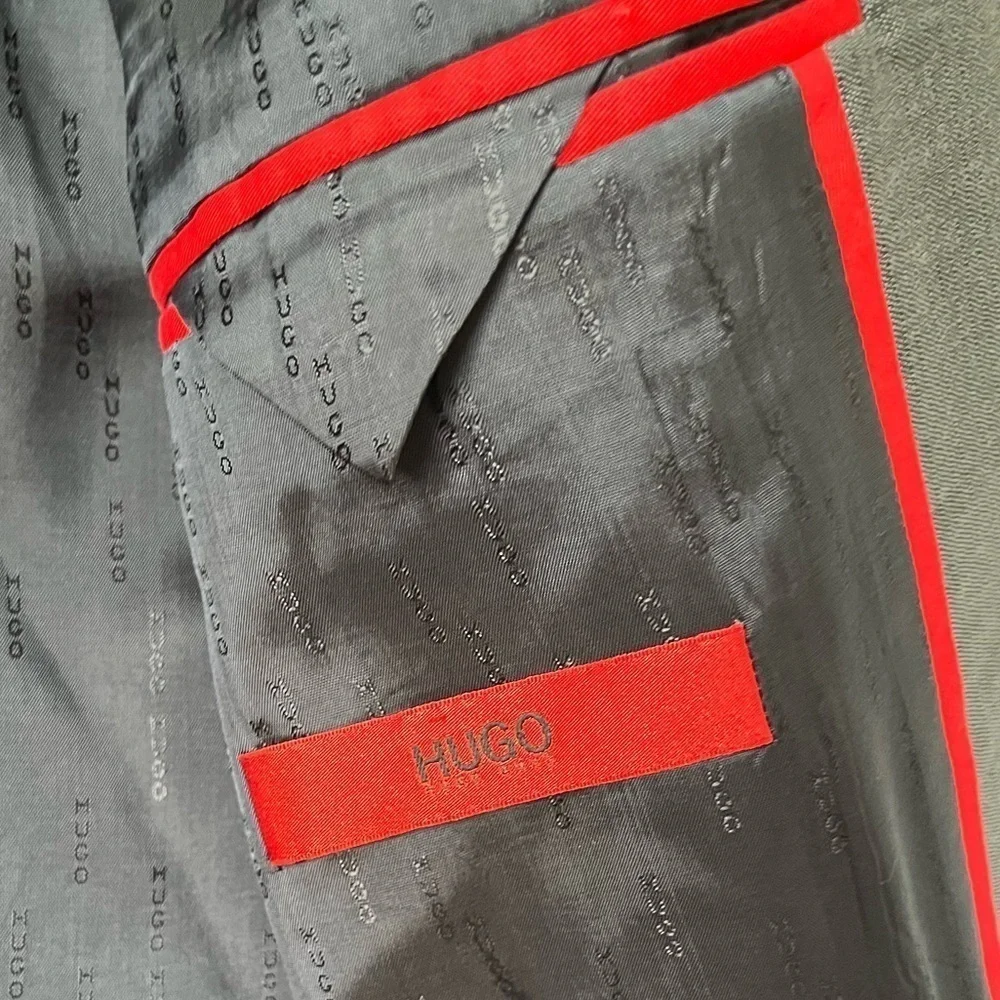 Hugo Boss Wool Blazer Sport Coat Gray 38R - Picture 5 of 9